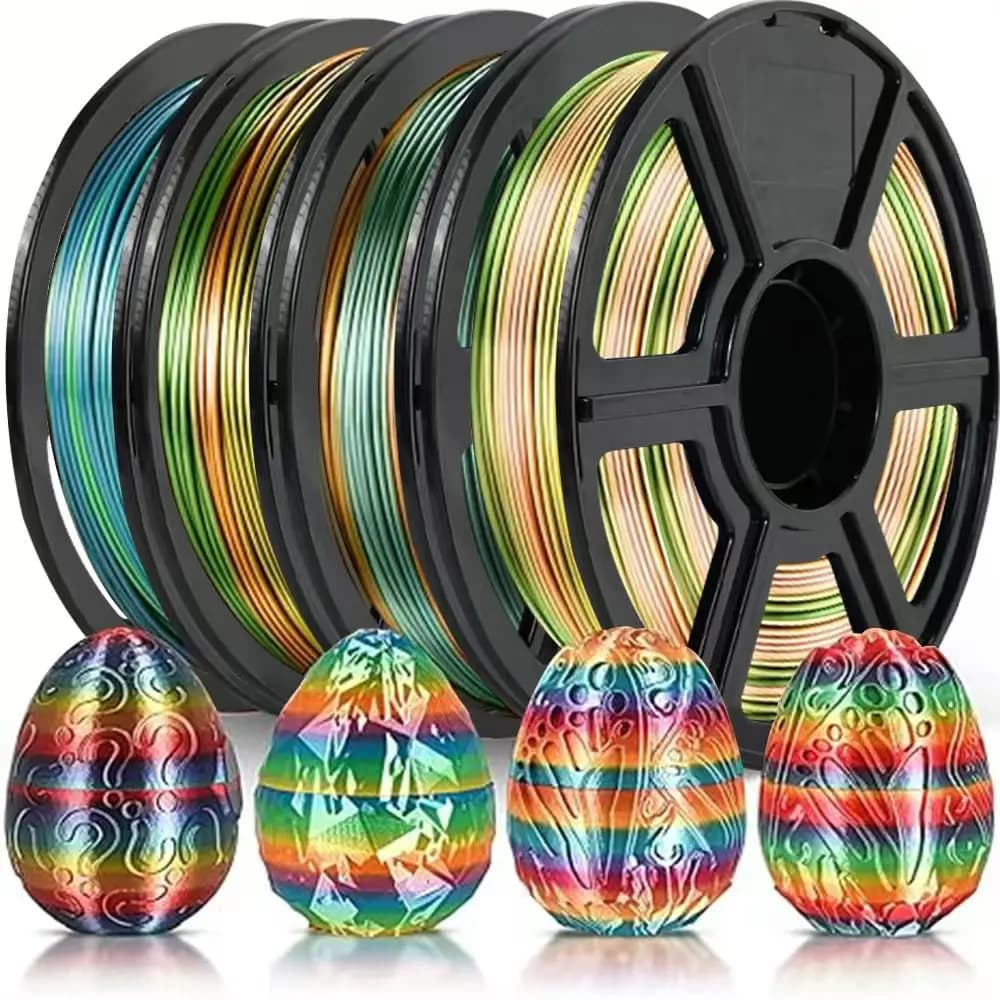 Rainbow Filament Change color PLA 1,75 mm 1 kg 250 g 3D Printer Silk PLA Scented Filament Resistance 3D printing material range