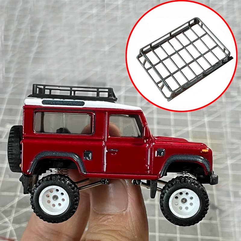 1PCS 1/64 Bilancia Fuoristrada Modello di Veicolo Simulazione Tetto Portapacchi In Resina Staffa di Estensione Decorativa Parti Modificate per Auto RC