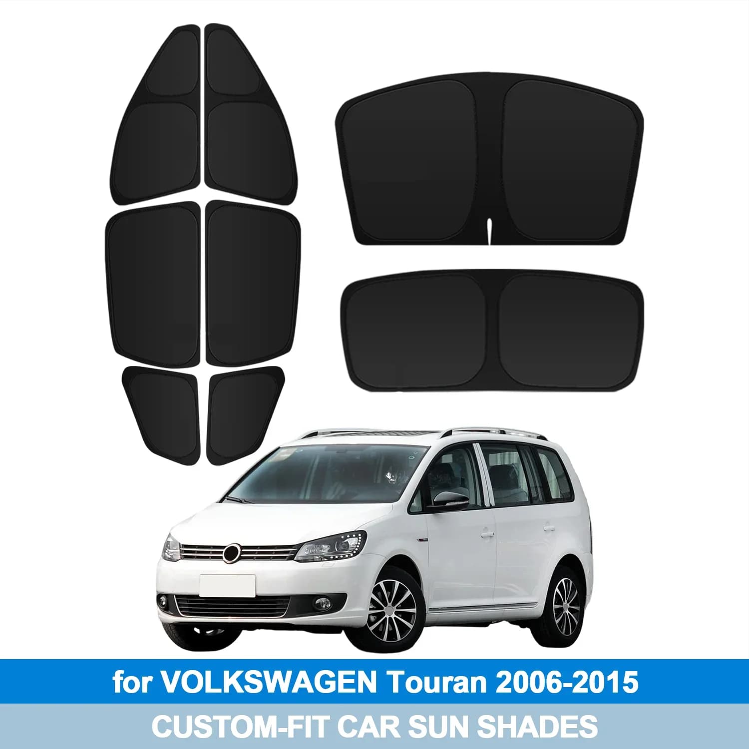 Per VOLKSWAGEN Touran 2006-2015 Parabrezza Parasole Finestrino Laterale Shades Copertura Visiera Parasole Scudo Protezione Privacy Auto