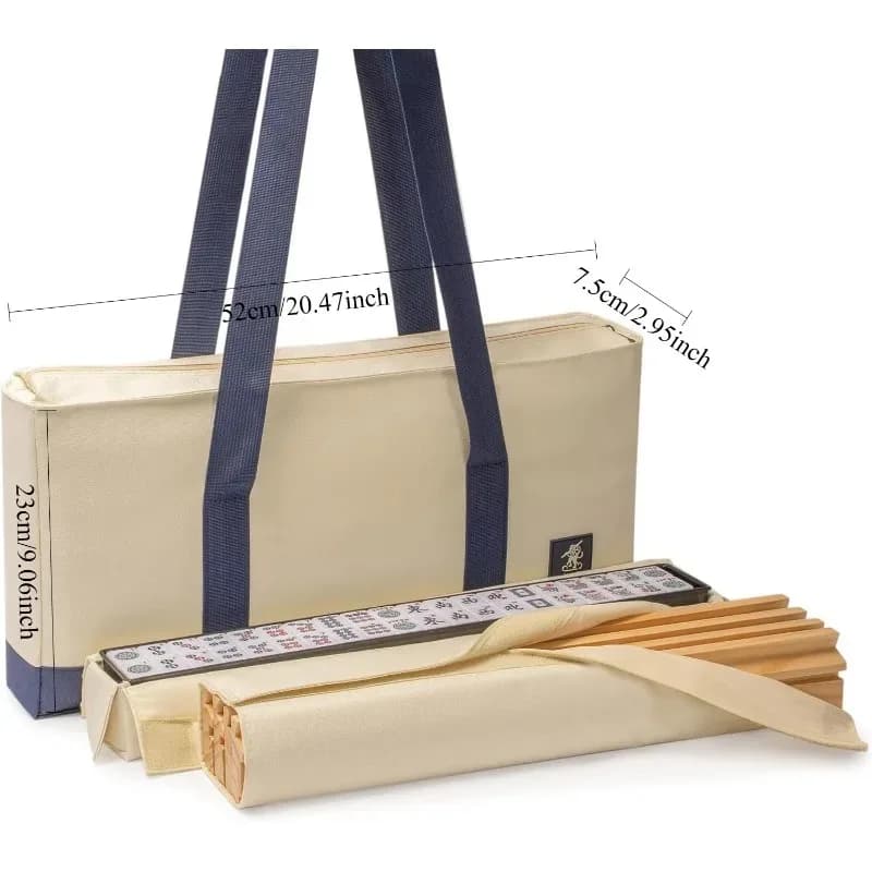 3pcs/setPortable Handheld Polyester Mahjong Storage Bag Multi-purpose Cosmetic Wash Bag Outdoor Travel Mahjong Tiles Carry Pouch