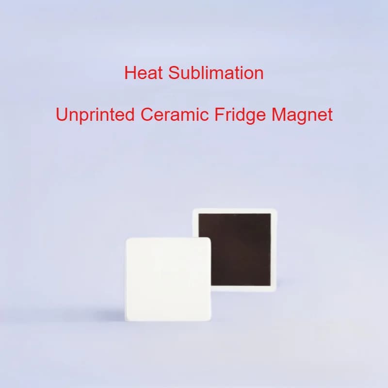 Magnete per Frigorifero in Ceramica per Sublimazione, Piastra in Porcellana Quadrata Magnetica, Consumabili per Trasferimento a Caldo