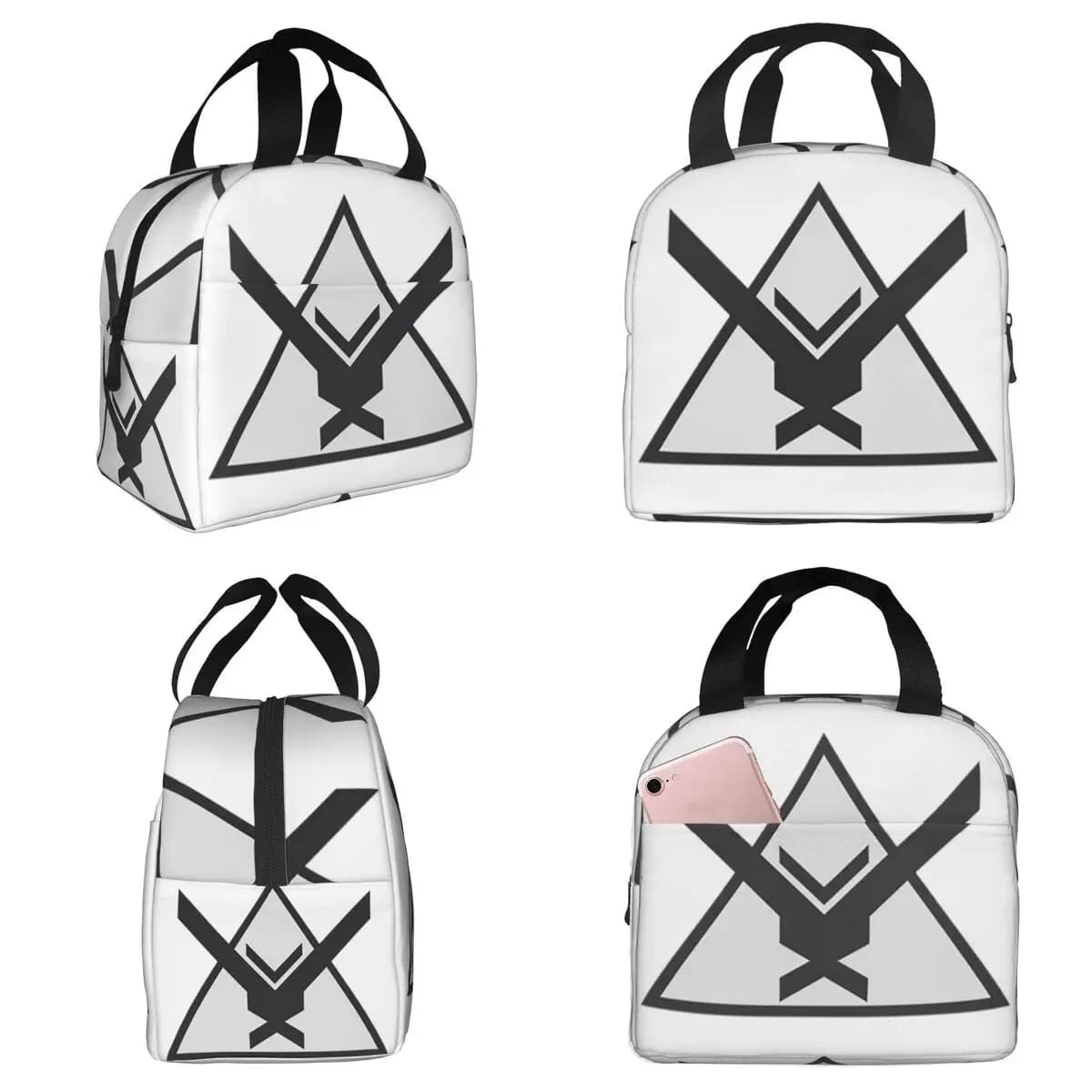 Borsa termica per il pranzo Halo Reach per bambini, borsa termica per la scuola, contenitore portatile per alimenti