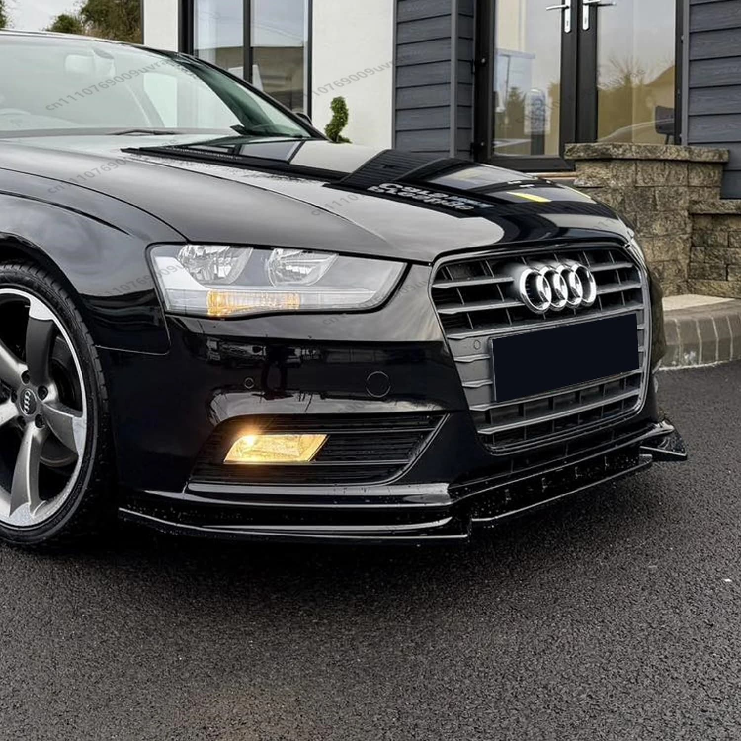 For Audi A4 B8.5 8K TFSI TDI 2012-2016 Facelift Maxton Style ABS Front Bumper Lip Spoiler Splitter Diffuser Bodykits Tuning