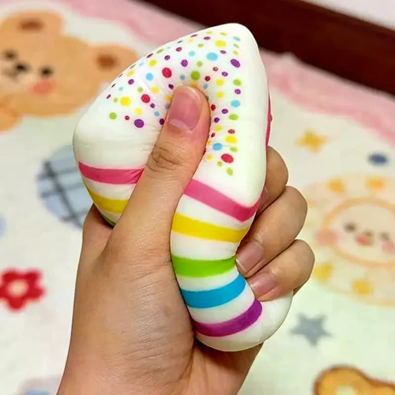 Giocattolo Antistress a Forma di Torta Arcobaleno, a Lenta Risalita, per Bambini, Giocattolo Sensoriale Educativo