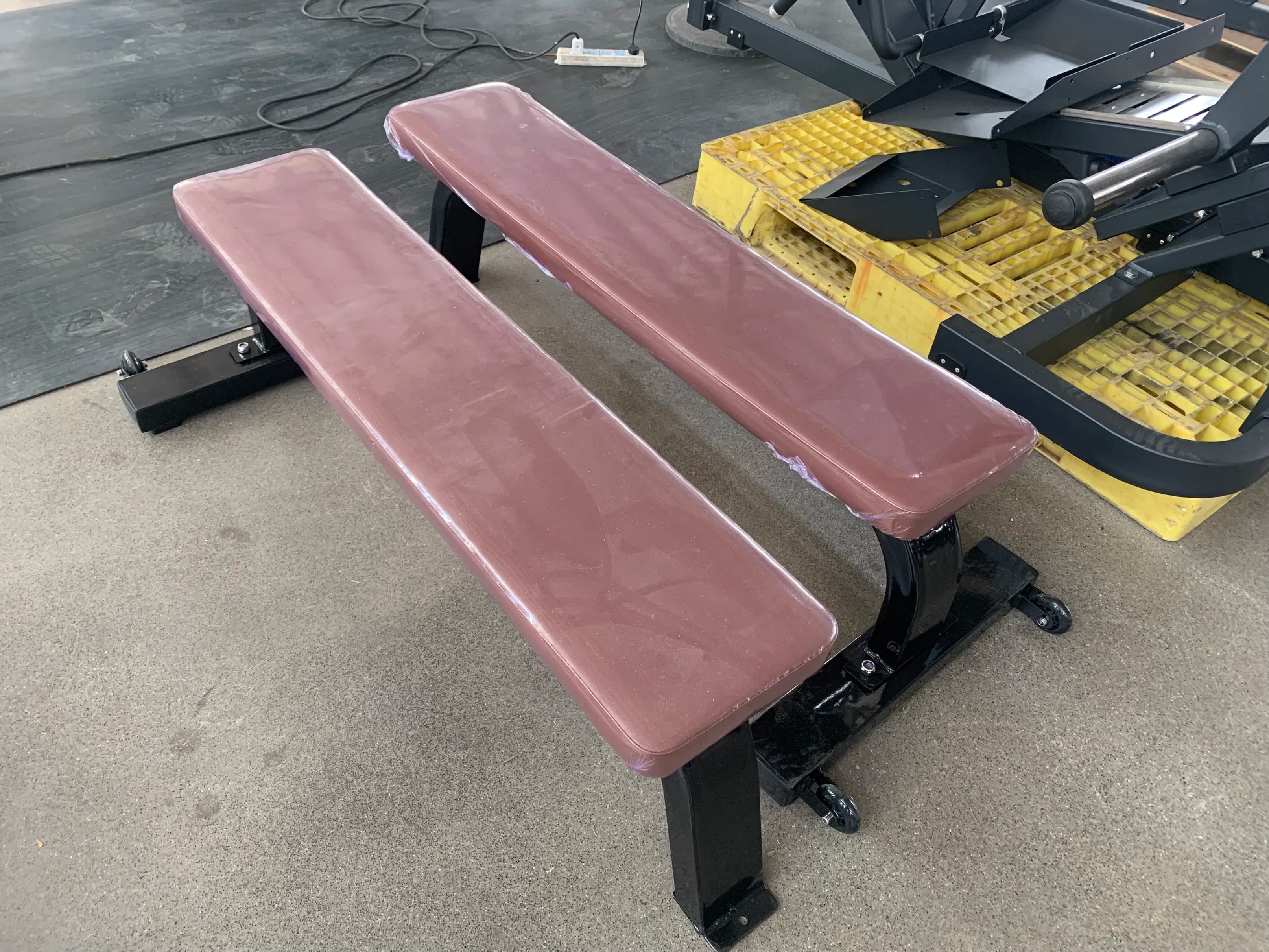 Multifunction folding flat bench for gym, exercises at home, with adjustable handlebars, weight lifting bench, bench used, bench for sitting