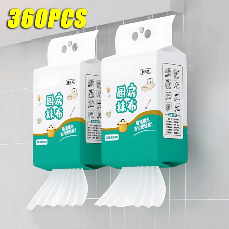Salviette usa e getta da cucina Salviette da cucina sospese Panno per pulizia non tessuto riutilizzabile Strofinacci per la casa Asciugamani di carta Tamponi per la pulizia