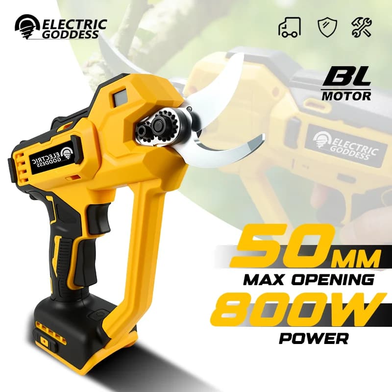 Cesoie da potatura elettriche senza spazzole Taglierina per rami da giardino Forbici elettriche da giardino a batteria per albero da frutto per Dewalt 20V Batteria Pin