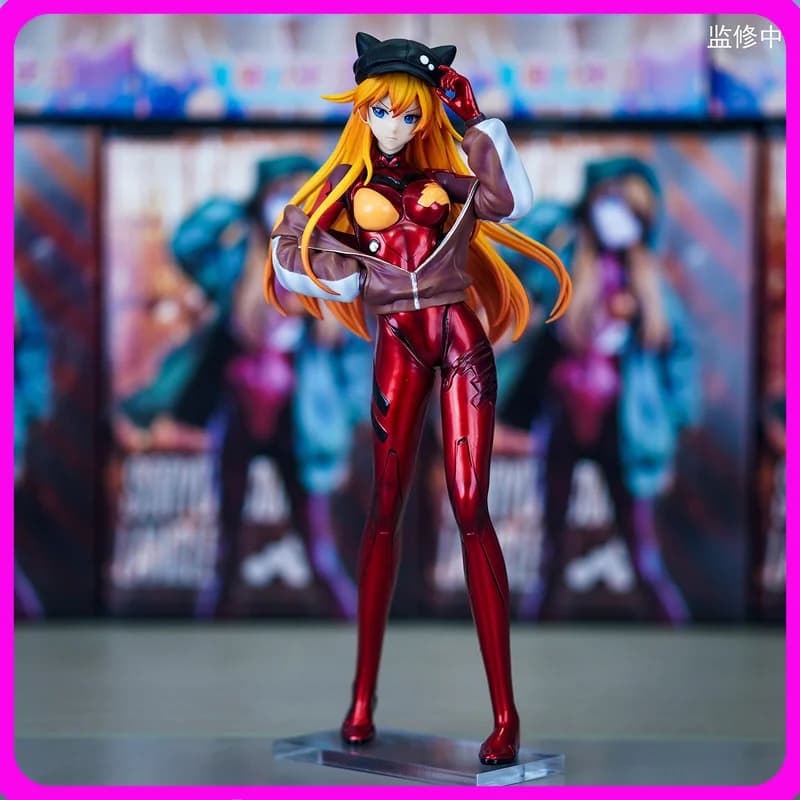 Statua Decorativa da Scrivania One Piece da 26cm, Modellino Anime Fatto a Mano con Orecchie di Gatto, Ornamento per Desktop