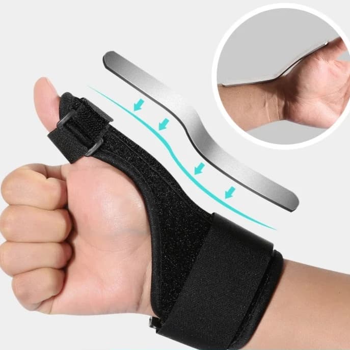 Supporto per Polso Rimovibile in Alluminio, Tala Regolabile per Tenosinovite, Artrite e Sindrome del Tunnel Carpaico