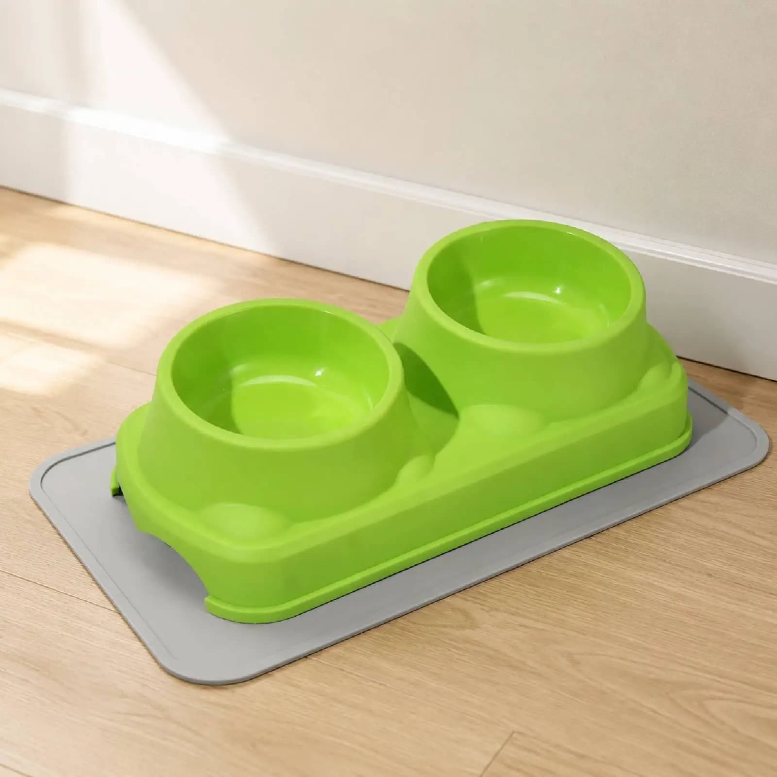 Elevated Cat Food Bowl Splashproof Pet Feeder PP Material Feeding Dish Kitten Small Dog Water Bowl