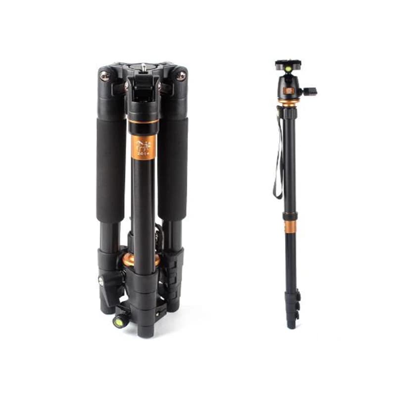 Treppiede da viaggio Gorillapod per fotocamera leggera QZSD Q555 con testa Q05 per fotocamera reflex, fotocamera digitale, fotocamera DV, smartphone