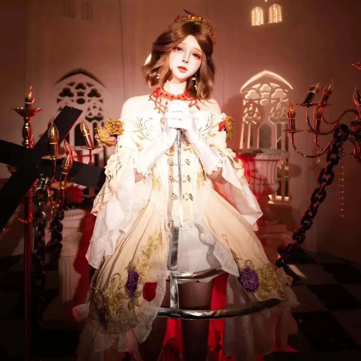 Mary Madame Red Cosplay Costume Game Identity V Cosplay Dress Anime Women Role Play Clothing Party Suit Sizes S-2XL 2026 NEW