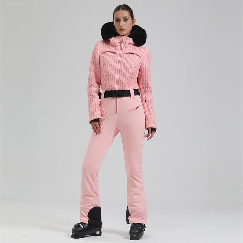 GSOU SNOW Tuta da sci monopezzo Tuta termica ispessita Giacca da snowboard Tute Set da sci aderente antivento impermeabile