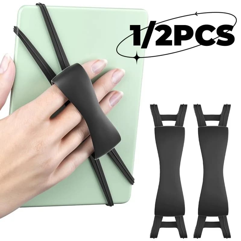 Cinturino da polso in morbido silicone per tablet Comodo supporto leggero per impugnatura da dito Cinghie ad alta elasticità per e-book