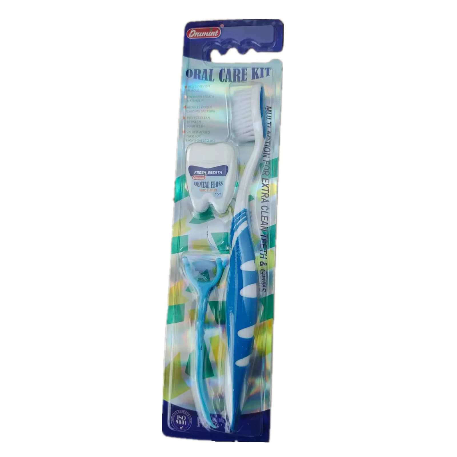 Set of 3 Oral and Dental Cleaning Tools, Tooth Whitening Kit, Oral Hygiene with Brush, Interdental Wire and Language Cleaner
