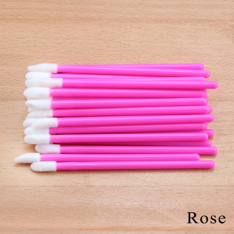 50 Pieces Crystal Brushes for Eyelash Cleaning, Mascara Applications, Lip Brushes, Singole Eyelash Removal Tools, Extension Eyelash Extension Tools