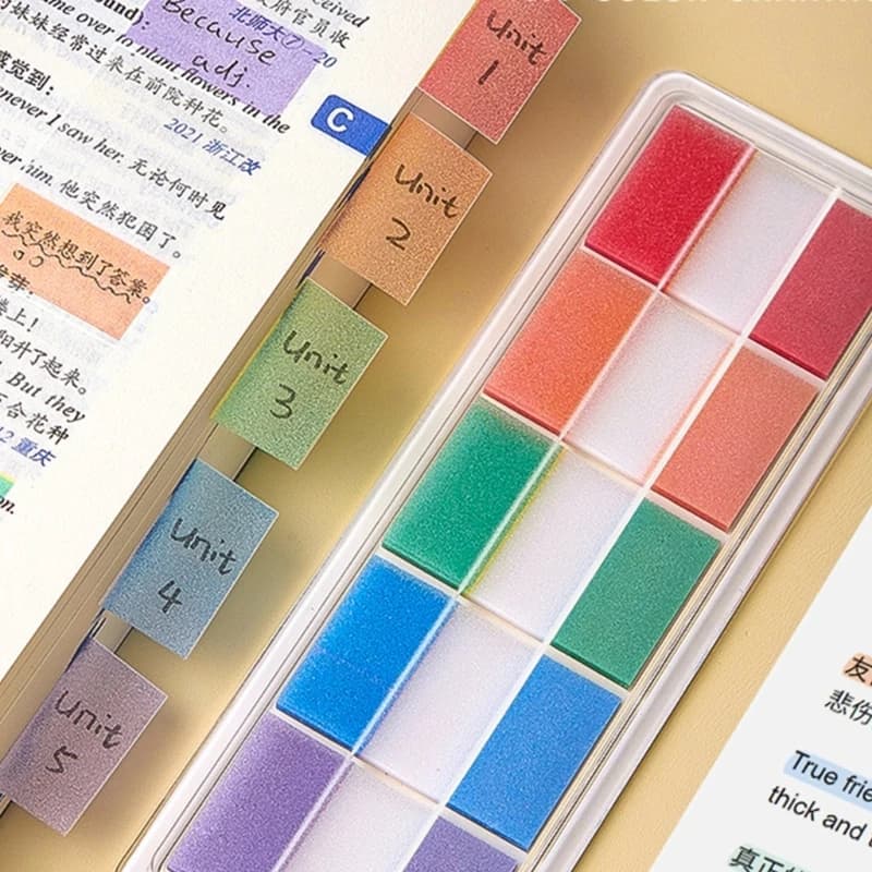 120 fogli etichette adesive trasparenti, 38 x 25 mm, segnalibro adesivo per pagine libri