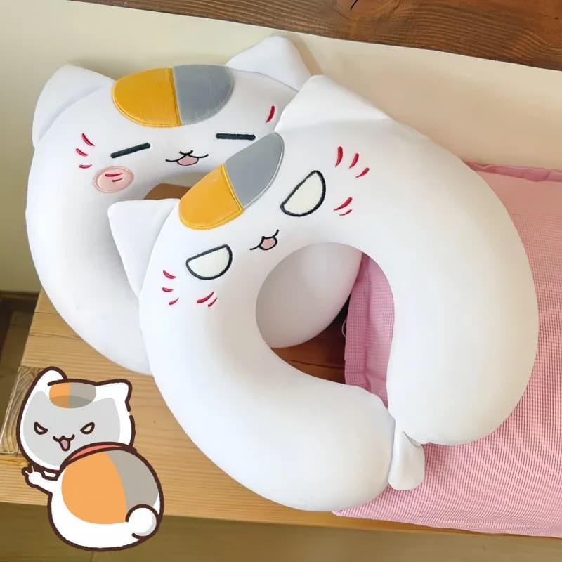 Libro degli amici di Natsume Anime Periferico Madara Cat Teacher Viaggio Cuscino per il collo Cuscino a forma di U Maschera per gli occhi Regalo per ragazza