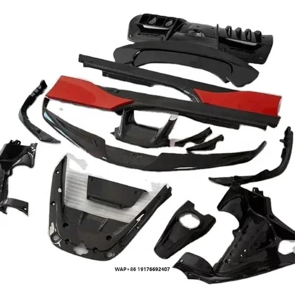Oem Style Glossy Black Carbon Fiber Body Kit for Sf90 Car Rear Diffuser Spoiler Tuning Parts