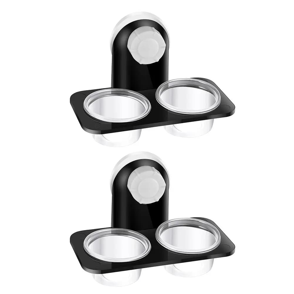2Pcs Reptile Food Basin Stable Suction Cup Feeder Feeding Bowl for Beetle Lizard Iguana Spider Pet Supplies Reptile Food Basin