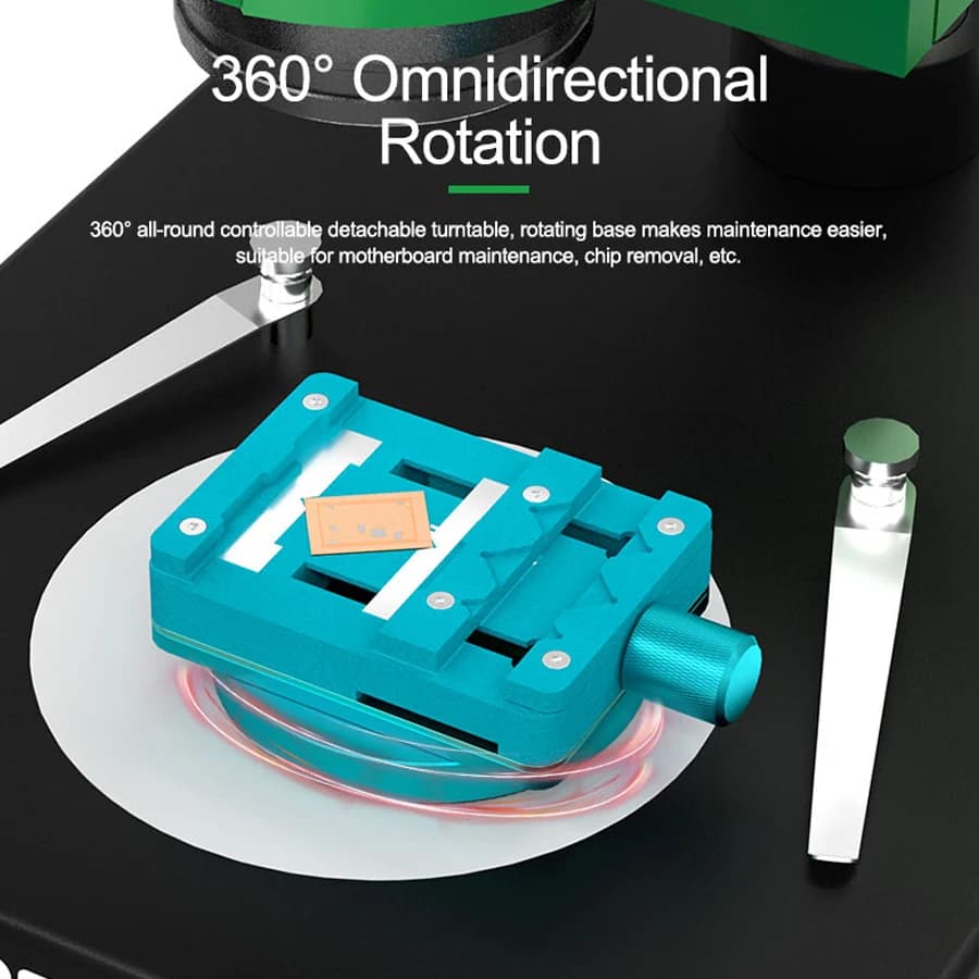RELIFE Mini dispositivo di rotazione a 360 ° per Chip della scheda madre BGA IC Tin Planting PCB strumenti di riparazione del telefono di rimozione del morsetto multifunzione