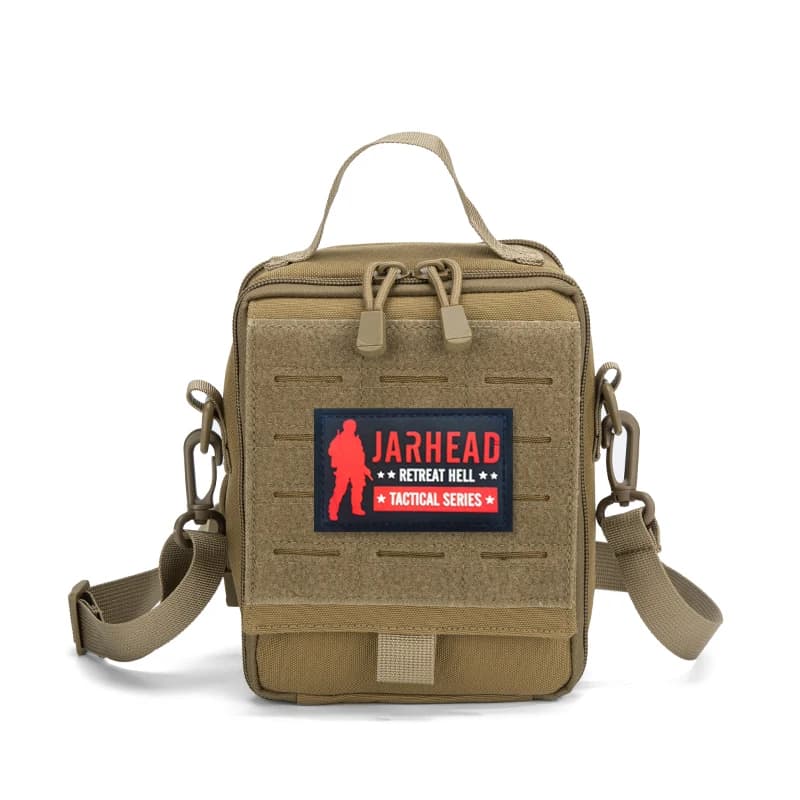 Borsa Tattica MOLLE EDC a Tracolla, Sacchetto Multiuso per Pronto Soccorso con Cinghia per Spalla per Uso Quotidiano, Escursionismo e Caccia