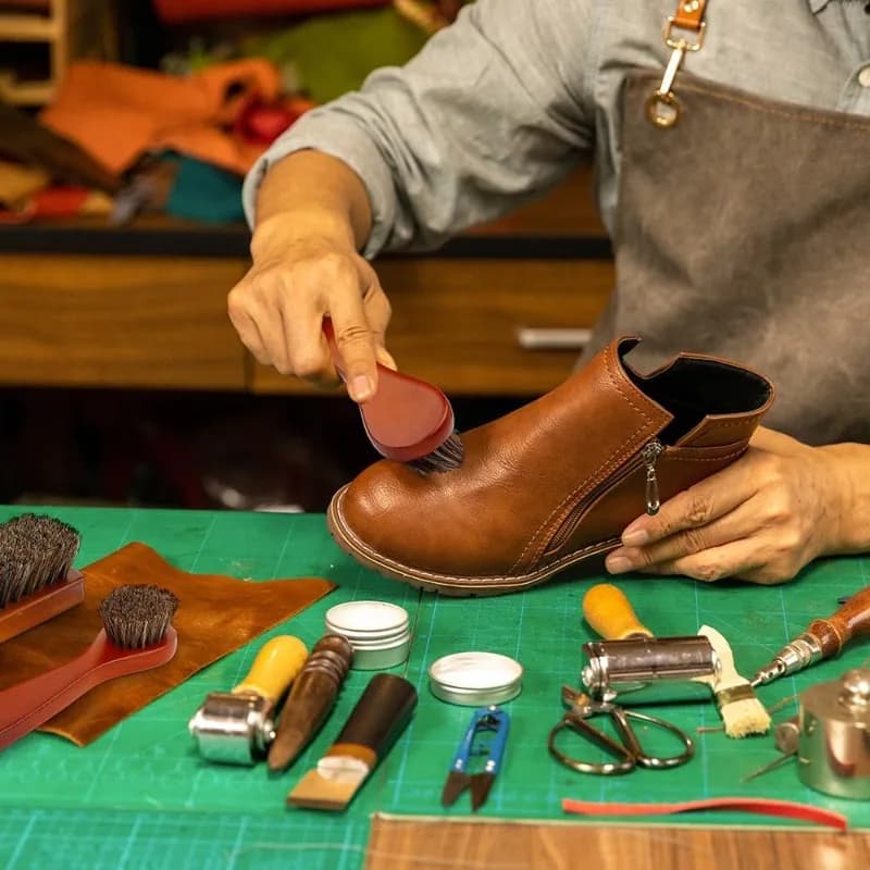 2 Spazzole per Scarpe in Crine di Cavallo, Spazzola Lucidante ad Alta Lucentezza, Panno Lucidante per Scarpe, Sedili Auto, Divani, Spazzola per Lucidatura Scamosciata