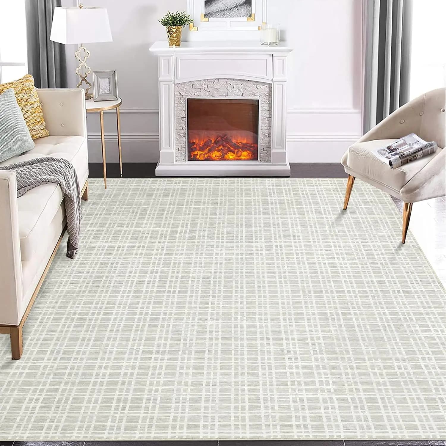 6X9FT Outdoor Mat Perfect Non-Slip Living Room Bedroom Carpet Large Area Children's Play Floor Matfor Patio Camping Outdoor Home Rug Decor