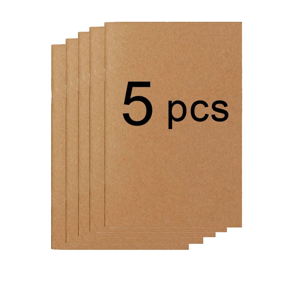 5 pz/lotto Sostituisci Quaderni 100GSM Diario Carta Interna 4 Formati 64 Pagine Inserti Griglia Vuota Foderata A5 Notebook Ritorno a Scuola