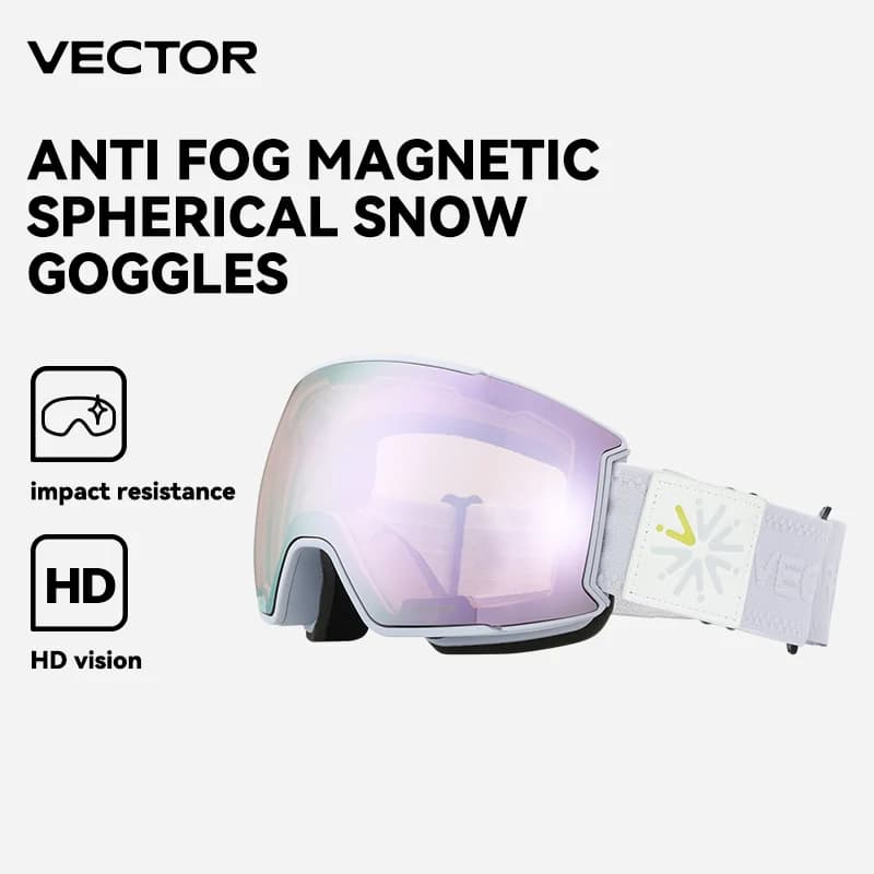 Occhiali da sci vettoriale occhiali da Snowboard da uomo occhiali da sole invernali da neve all'aperto UV400 occhiali da sci antiappannamento con lenti a doppio strato