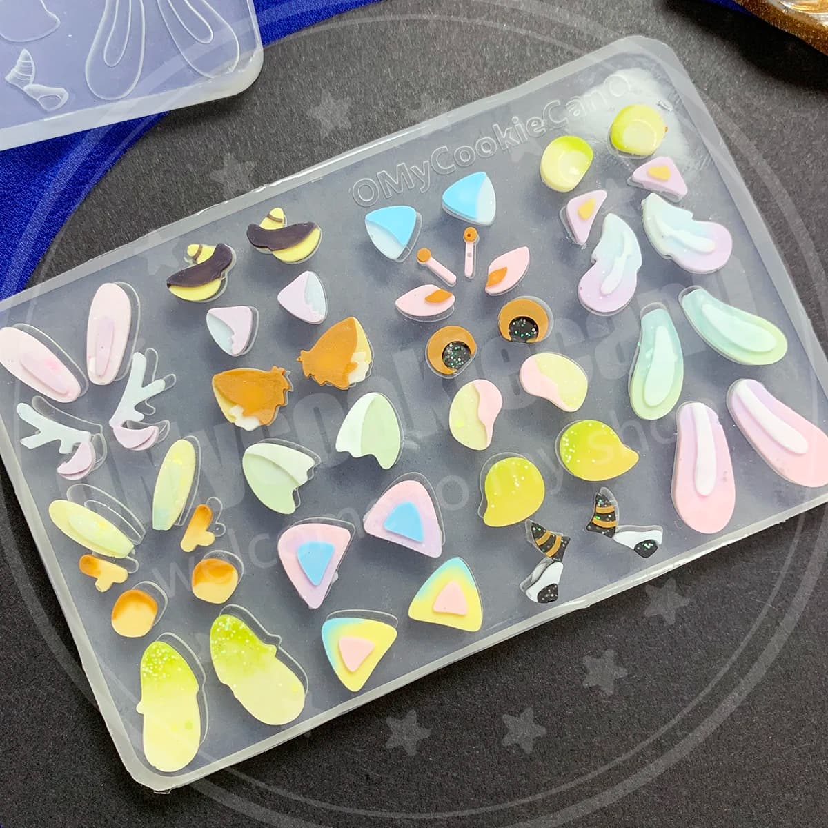 Cute animal ear-shaped clear silicone mold uv resin mold