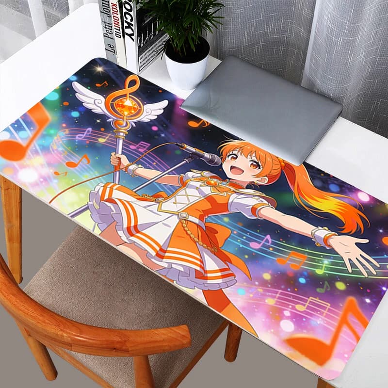 Tappetino per mouse grande Pretty Cure girl 90x40 cm Tappetino per scrivania per computer da ufficio Tappetino per tastiera Tappetino per laptop Accessori per tappeti Tappetino per mouse da gioco
