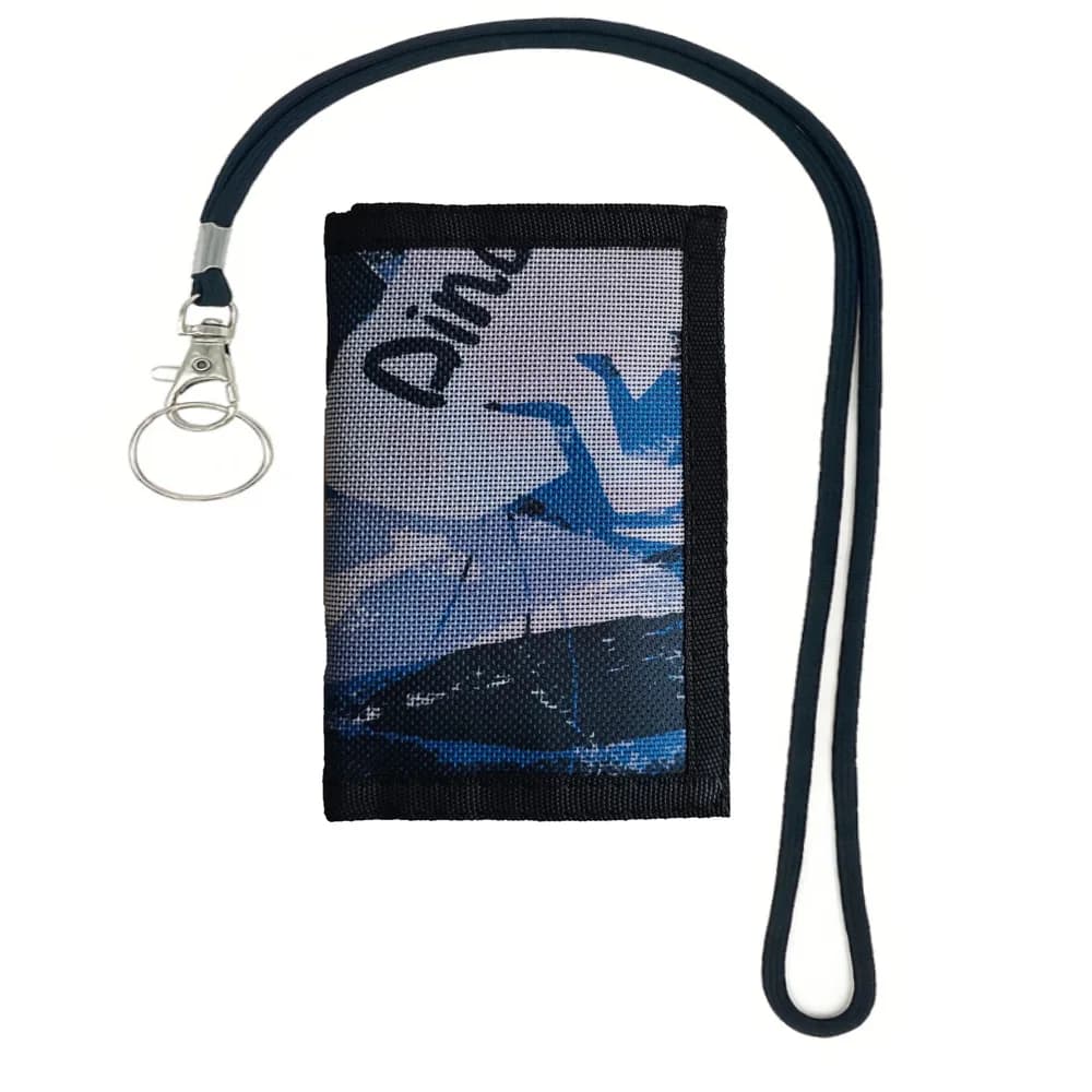 Portafoglio per bambini con cordino per ragazzi, portafoglio sportivo da esterno in tela a tre ante RFID per bambini, regali per festival per bambini, portafoglio per regali di compleanno