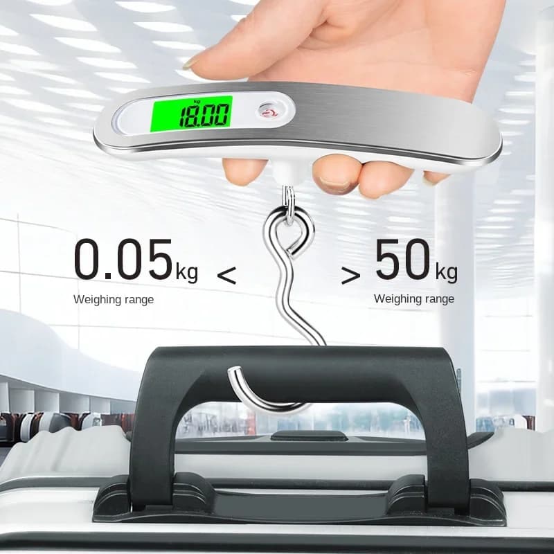 Stable Bag Hanging Steelyard Hook Fishing Scale CD Digital Luggage Scale 50kg Portable Electronic Scale Weight Balance Suitcase