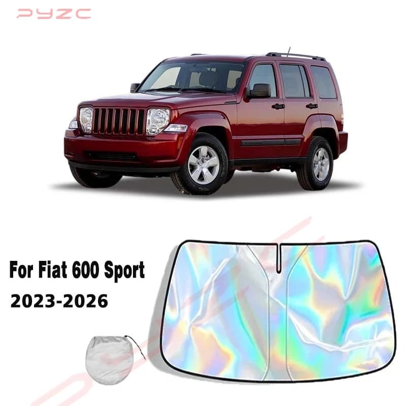 For Fiat 600 Sport 2023-2026 Car Windshield Sunshade Cover Front Window Sun Shade Visor Auto Interior UV Protection
