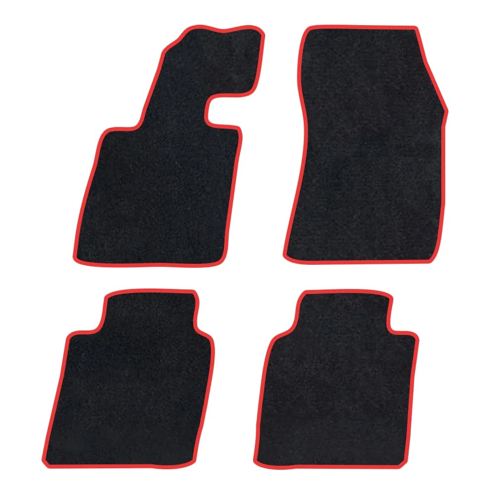 Tappetino per auto per Ford Mondeo Fusion 2022-2023 MK5 Pelle scamosciata di poliestere antiscivolo Supporto nero Rosso Vincolante Trim Edge