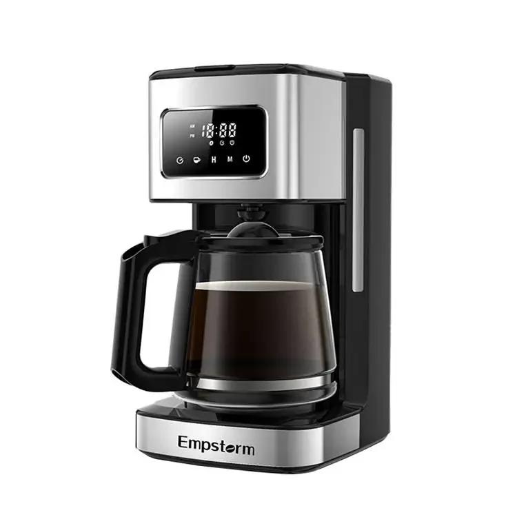 Macchina da Caffè Elettrica Vintage Programmabile per Casa e Auto, Verticale con Imbuto Staccabile per Piccole Cucine e Hotel