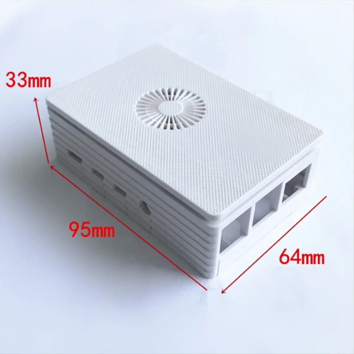 T19C Scatola di Dissipazione del Calore in ABS, Ventola per Scheda Madre, Guscio Bianco in Plastica, Supporto per Ventola di Raffreddamento per Raspberry Pi 4