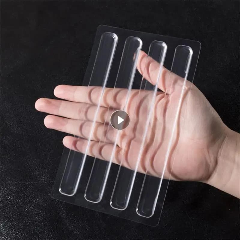 Tamponi tamponi autoadesivi in silicone Striscia trasparente anticollisione Fermaporta del frigorifero Paraurti per armadietti Protezione da parete