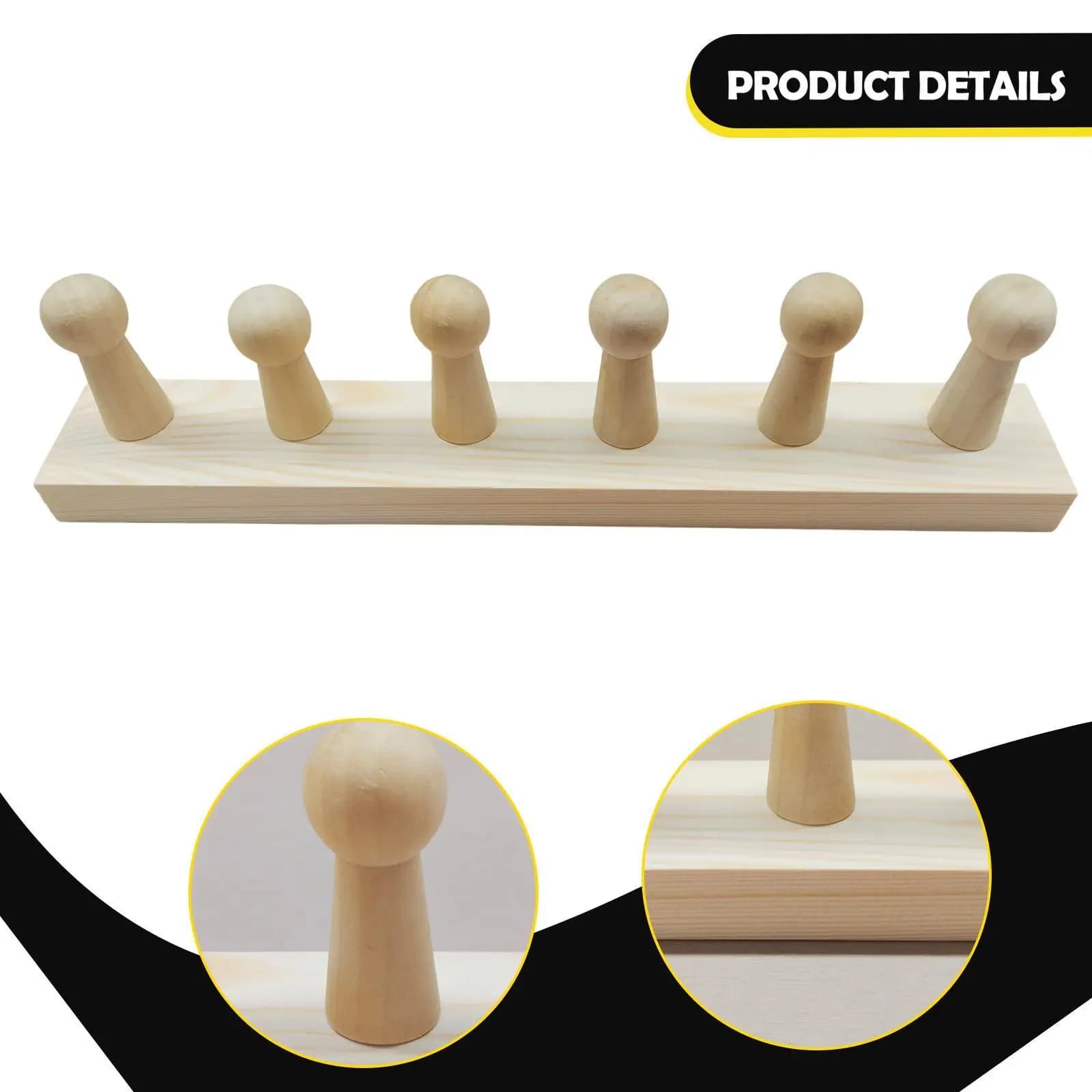 Chunky Blanket Weaving Loom Ergonomic Wooden Knitting Kit for Adults Hand Crochet Tapestry Craft Project
