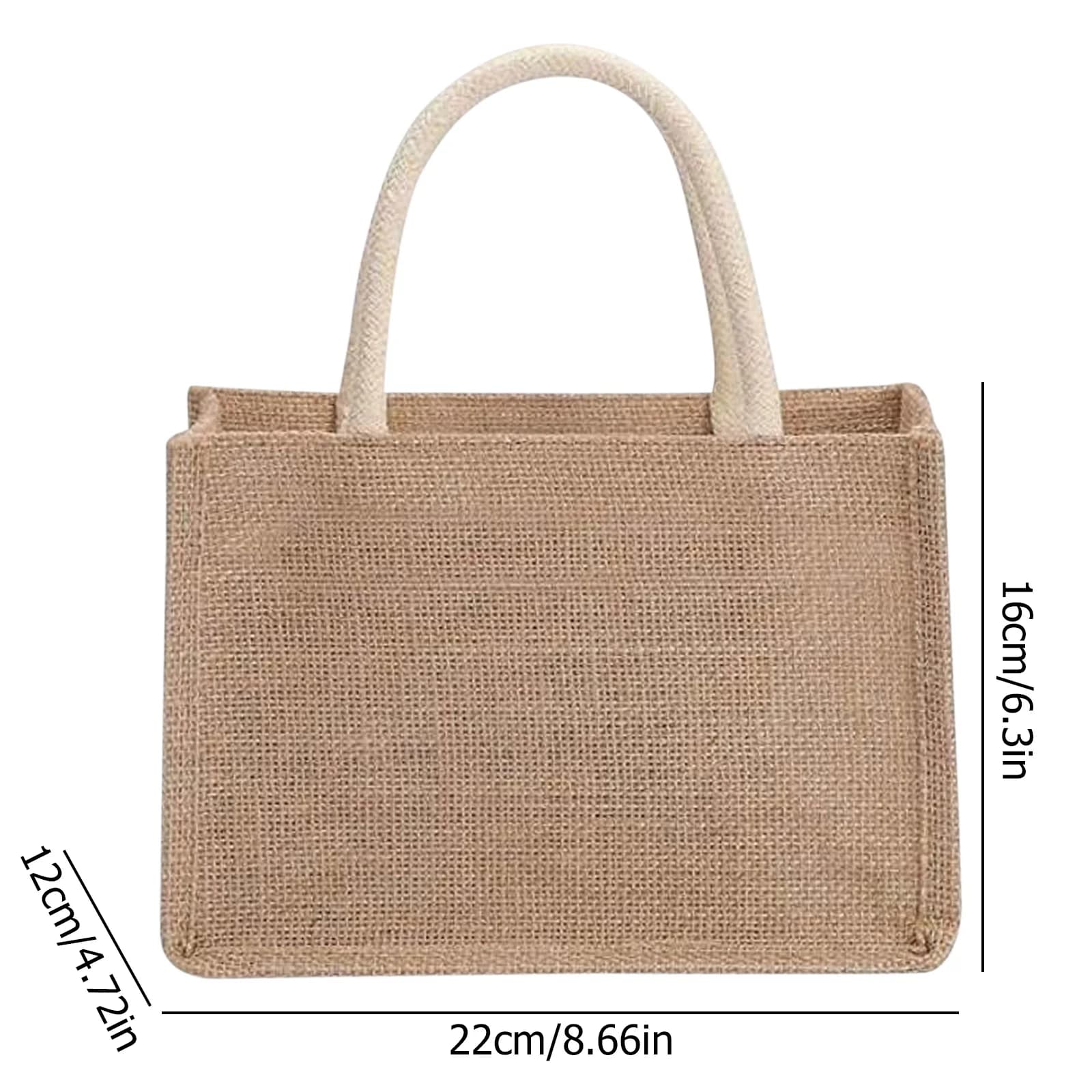 Borsa da Spiaggia Creativa in Juta per Donne, Borsa Casual da Shopping Quotidiano alla Moda, Borse a Mano per Signore