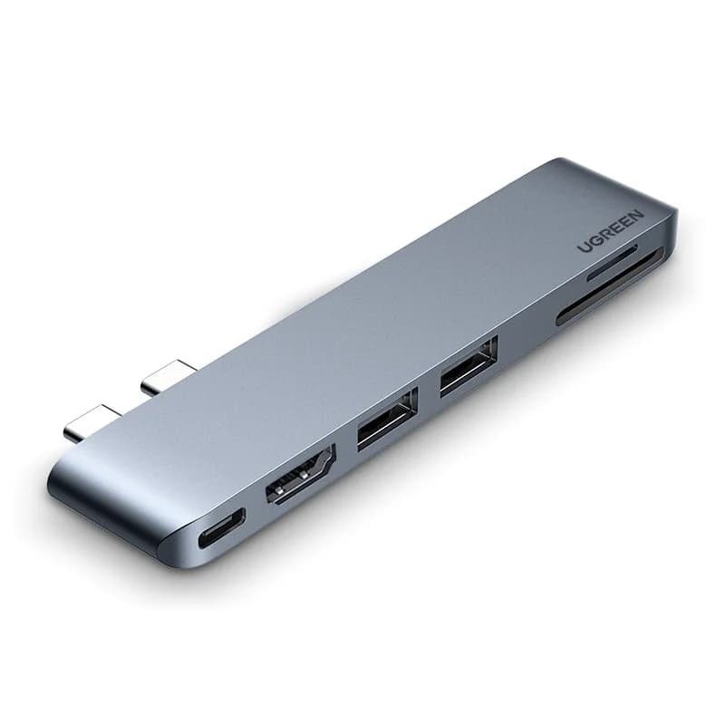 UGREEN USB C hub adapter for MacBook with 4K-HDMI Thunderbolt 3 SD card reader TF with 100 W power supply and 2 USB 3.0 ports