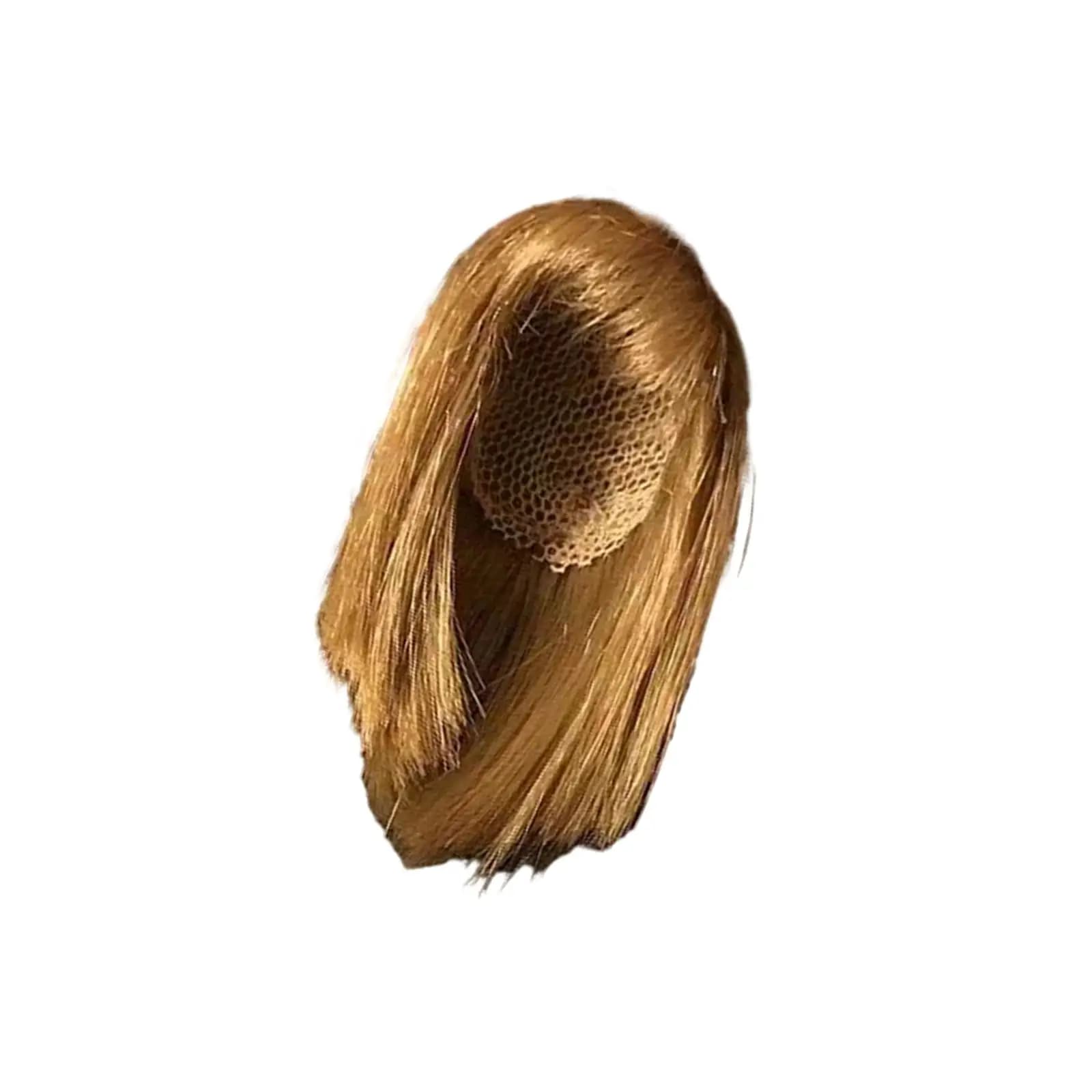 Parrucca moderna per capelli lisci moderni in capelli biondi femminili 1/6 (lunghezza 18 cm) per accessori per action figure da 12 pollici