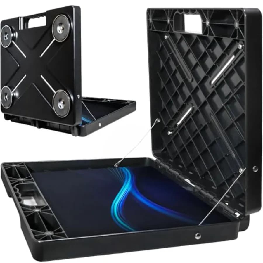 Supporto Magnetico Portatile per Laptop con 4 Magneti Super Potenti da 45 Libbre, Cassetta degli Attrezzi Magnetica da Agganciare a Camion HVAC