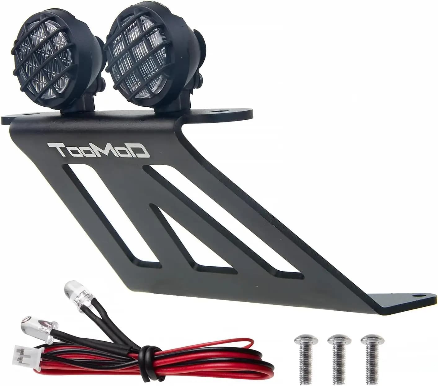 CW-01 Aluminum Front Skid Bumper w/LED Lights for Lunch Box, Midnight Pumpkin Monster, Grasshopper, Hornet Upgrade parts