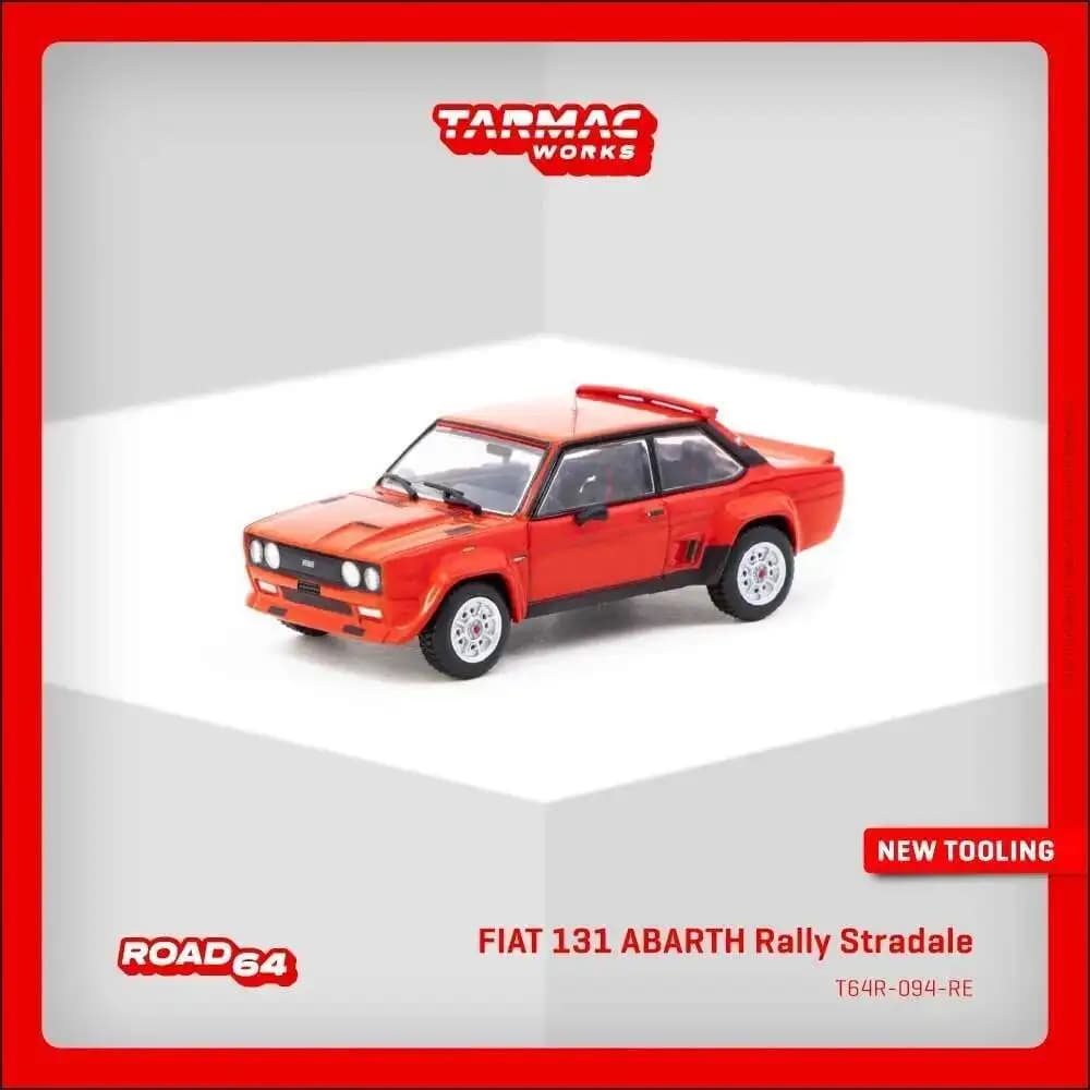 Ready to Ship In Stock TW 1:64 FIAT 131 ABARTH Rally Stradale Red Diecast Car Model Collection Toys Tarmac Works