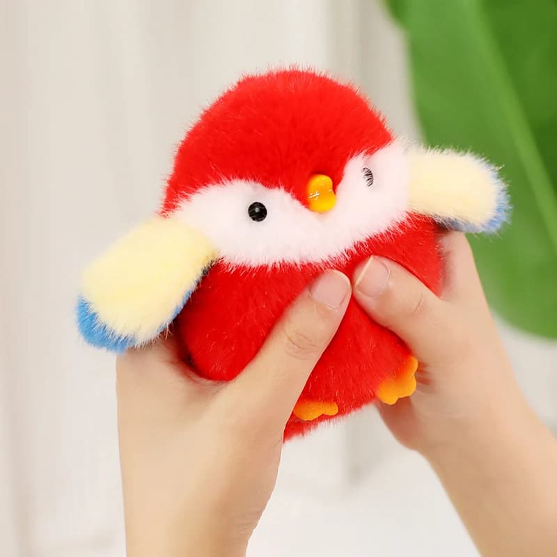 11 CM Kawaii Del Fumetto di Simulazione Anime Jiujiu Uccello di Peluche Animale di Peluche Per Bambini Sparrow Fatto A Mano Bambola Festival Regalo Ciondolo