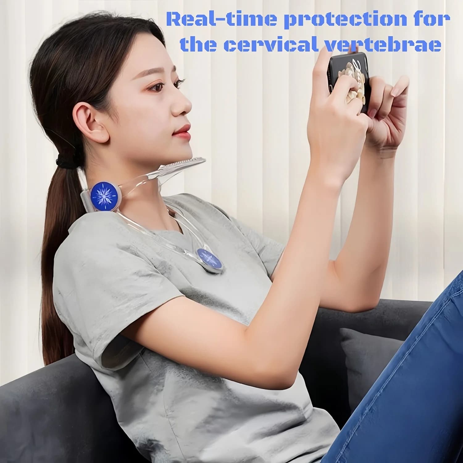 Ergonomic Neck Support Pillow, 360° Adjustable Portable Lightweight, Breathable Skin-Friendly Soft Wrap for All-Day Comfort, Ideal for Work Sleep Travel Commuting, Perfect Gift for Office Workers