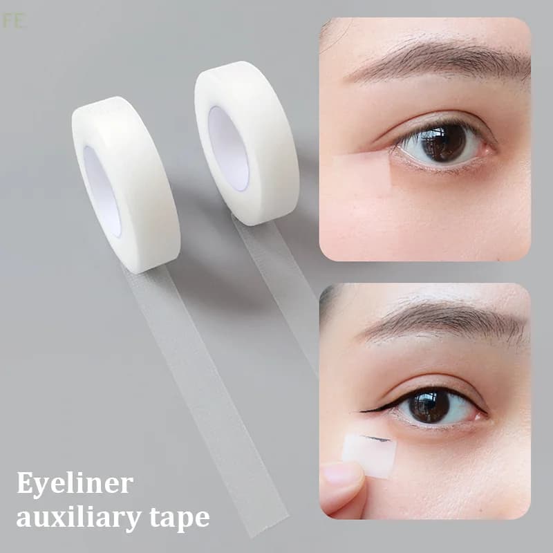 1 Rotolo di Nastro Protettivo per Eyeliner e Ombretto, Strumento per Trucco Occhi, Patch per Extension Ciglia, 9m, Strumento per Applicazioni di Bellezza