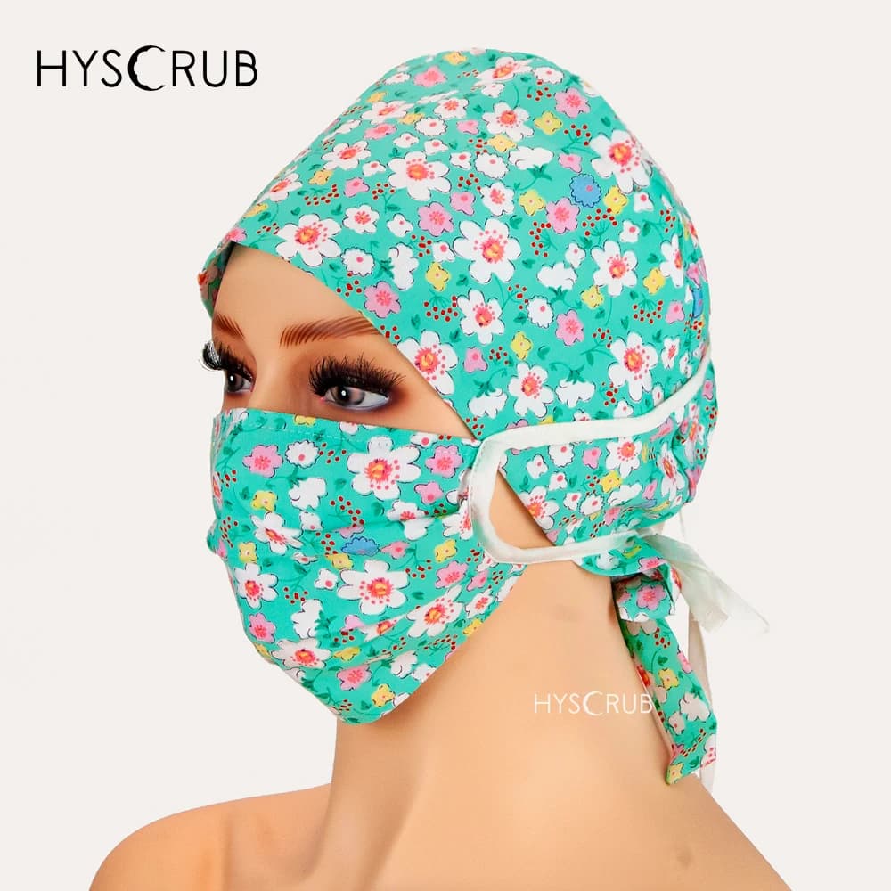Dottore Infermiere scrub berretti e maschere Scrubs Beauty Work Hats Lab scrub infermieristico cap gorro enfermera